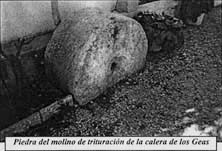 Piedra del molino de trituración de la calera de los Geas
